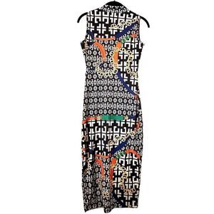 NWT Soho Chic Multicolor Printed Midi Dress Size Small